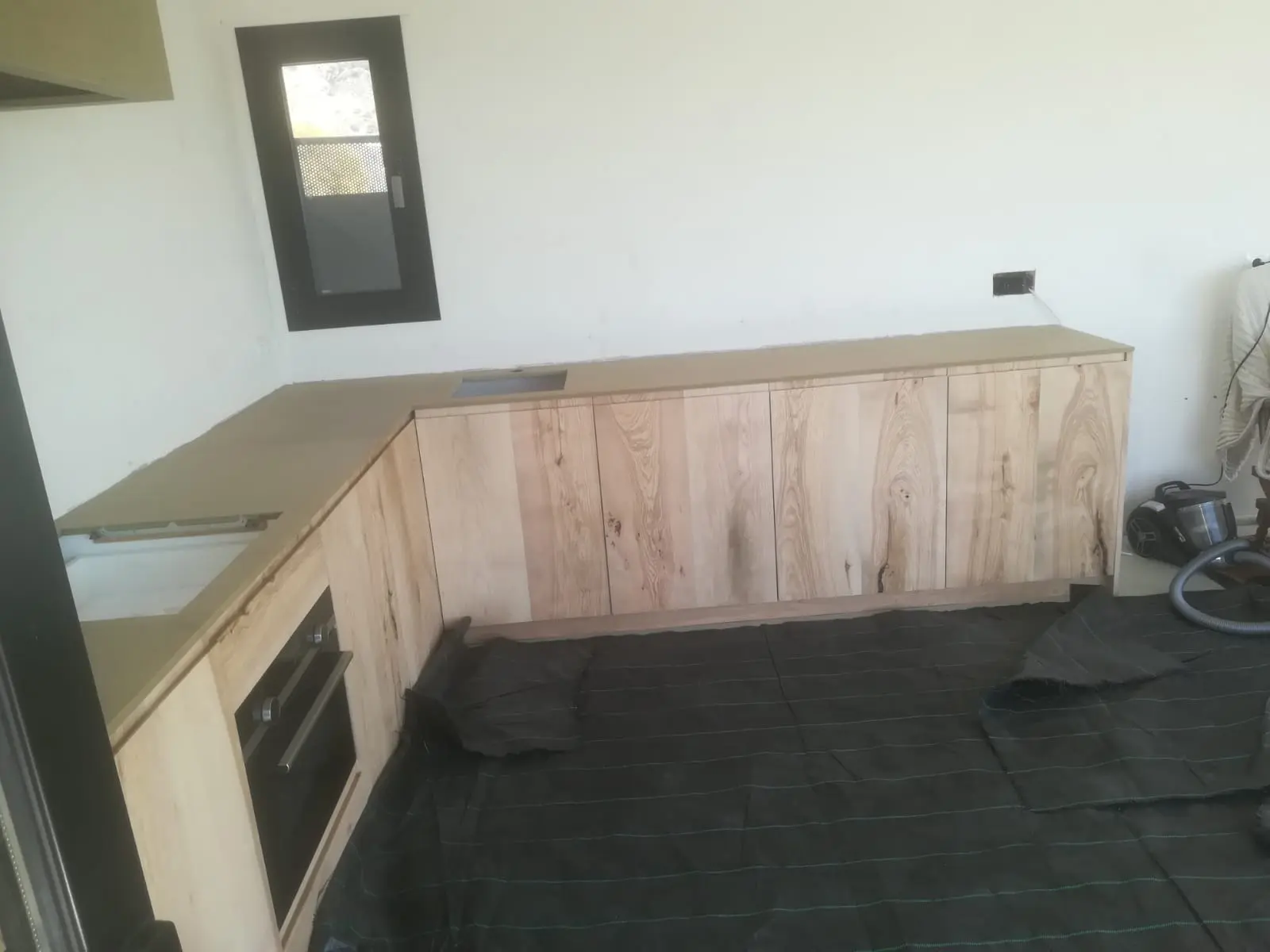 Cocina madera natural