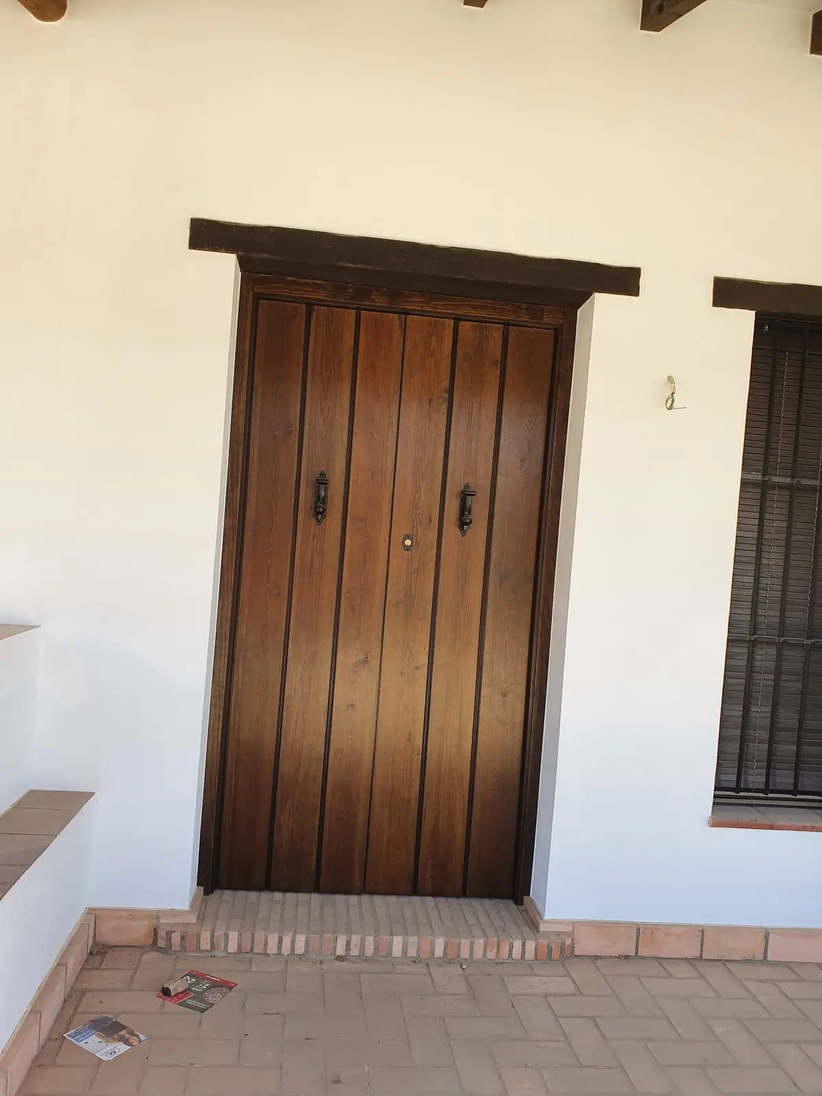 Puerta entrada rústica cortijo